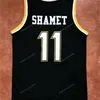 Nikivip Custom Retro Landry Shamet #11 ITA Basketball Jersey zszyta czarny rozmiar S-4xl Dowolne nazwisko i numer najwyższej jakości koszulki