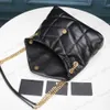 LOULOU Puffer Soft Genuine Leather Luxurys Designers Shoulder Bag Women Fashion Tote Handbag Purse Crossbody Chain Bags Detchable Strap