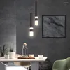 Kolye lambaları LED hafif çift kaynaklar yukarı ve aşağı parlıyor Droplight armatür mutfak adası yemek odası dükkanı bar sayacı dekorasyon