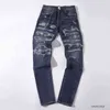 Hot selling Designer Jeans Tide Brand A 22 miri Top Quality Retro Ripped Pants ins new American Street Hip Hop Fashion Loose Men's Sports Sweatpants DR5