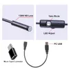 7mm endoscoopcamera Typec Android Borescope Inspectie Camera Waterdicht voor smartphone Verstelbare LED's Harde kabel CAM7117925