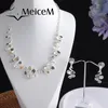 Chains MeiceM 2022 Woman Necklace Jewelery Trendy Alloy Geometric Wave Choker Set Fashion Necklaces Female Girls GiftsChains Godl22
