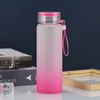 500 ml sublimatie Water Tumblers fles matglas water flessen gradiënt blanco tumbler drink ware cups