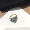 Luipaard hoofdring heren ontwerper diamanten ringen sieraden voor dames unisex leeuw tijger goud mode paar g ring party engagement 2205074d