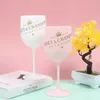 480ml wine plastic glass party white champagne double door cocktail glass champagnes flute 8CM Inventory Wholesale