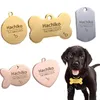 Personalisierte Hundemarke aus Edelstahl mit Gravur, ID-Tags für Hundehalsband, Anti-Lost-Haustier-Namensschild-Anhänger für Pitbull Labrador 220610