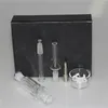Shisha Nectar Bong 10 mm Rauchpfeifen Glassammler mit Edelstahl-Nagel-Quarz-Spitze