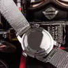 Hommes Montre Automatique Mécanique Complet En Acier Inoxydable Maille Ceinture Hommes Watches5 Atm Étanche Pointeur Lumineux Montre De Luxe