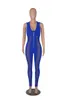 Nuove tute belle all'ingrosso Estate donna Pagliaccetti in rete senza maniche scollo a V vedere attraverso tute maglione Skinny Sheer Body Club Wear 7211