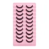 Handmade Multilayer False Eyelashes Thick Curly Russian Strip Fake Lashes Extensions