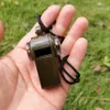 1 stks Outdoor Game Calls Whistle Compass Thermometer 3 in 1 Camping Wandelen Accessoire Multifunctionele Survival Tools Nylon Neck Rope Compass