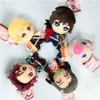 15cm Japón Anime muñecas Monster Slayer Tomioka Giyu Kamado Tanjirou Kamado Nezuko Agatsuma Zenitsu juguetes de Peluche muñeca Peluche regalo de las mujeres