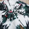 Ruched Tops Vest Crop Shorts Floral Summer Casual Clothes Set Outfits Fashion Toddler Kid Baby Girls 2-6T