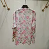 Automne nouvelle mode coréenne femmes o-cou mince fleurs tricotées cerise papillon imprimé strass patché chandails amples pulls hauts