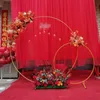 Party Decoration Wedding Props Wrought Iron Ring Large Arch Background Flower Gate Outdoor Lawn Shelf Garden Moon ArchParty