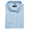 القمصان غير الرسمية للرجال الفاخرة الحرير الأزرق بيزلي للرجال قميص الأكمام الطويلة قميص رفيع الملاءمة المُصممين الاجتماعيين من الذكور.