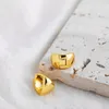 Hoop Huggie Gold Kolor Miedź Metal Geometryczne okrągłe małe kolczyki dla kobiet modne małe uściski hoops punkowy ucha hurtowa