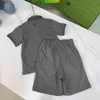 Boys' short sleeved T-shirt summer tide brand Polo suit children's clothes fog girls' fashion loose cotton suit middle-aged children