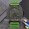 Watch of Men Classic Series 00961 Automatic Movement 47mm Counter clockwise Rotating Bezel Case Green Rubber Strap Luminous Diving237V