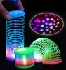 LED -licht stokken gloeiende regenboogcirkel magische projectie kinderen speelgoed