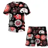 Elephant Summer 3D Printed Men's T-shirt Shorts Set Men's Sportswear Tracksuit O Neck Short Sleeve Men's Clothing Suit 220624