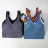 Lu-20 U Back Yoga Tank Tops Gym Ubrania Kobiety swobodny bieg nago ciasna sport