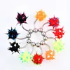 10PCS LOT Rainbow Color Silicon Ball Spike Belly Nipple Button ring Punk Mens Women Navel Piercing Body Jewelry237M
