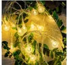 Stringhe LED Piccola Foglia Ghirlanda Stringa Luce Fata Decorazione Filo di Rame Appeso per Matrimonio Foresta Festa Giardino Decorazione Della Casa LampadaStringhe LEDLE