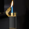 Гобелена Creative Dragon Double Fire Lighter Jet Flame Open Outpursion Wind -Проницательность. Надувная новинка Men39s Gifttapestries7920784