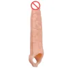 11 inch Huge Penis Extender Enlargement Reusable Penis Sleeve Sex Toys For Men Penis Girth Enhancer Relax Toy Gift258u6045933