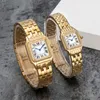 Fashion Couple Watches Are Made of High Quality Imported Stainless Steel Quartz Ladies Elegant Noble Diamond Table 50 Meters Waterproof