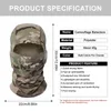 Tactical Balaclava Bike Full Face Neck Head Warm Outdoor Hunting Cycling Hiking Army Military Bandana Skiing Scarf 220810