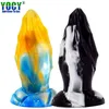 Nxy Dildos Yocy Gel di silice liquido La pelle è morbida Gli uomini e le donne usano una ventosa per pene a forma speciale spessa per adulti inserita nel 0317