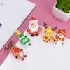 TOY TOES PVC SOFT SILICONE 3D Christmas Tree Leldant Santa Snowman Elk Doll Toys For Children D013