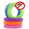 1 Stück dehnbare elastische Spule Spirale Hand Handgelenk Band Telefon Ring Kette Anti-Mücken-Armband Frühling abweisend Sport Reisen F0608X10