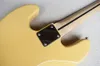 4 Strings Yellow Electric Bass Guitar with Maple Fingerboard