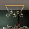 Lampade a sospensione Lampada a led moderna con faretto Lampada a sospensione a soffitto in metallo nero lustro per isola cucina Sala da pranzo Decorazione soggiornoPendan