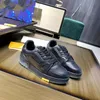 Fashion Trainer Casual Shoes Virgils Alligator-Embossed Mens Shoe Black Grey Brown White Green Calf Leather French Ablohs Sneaker Intage