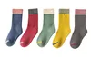 Parpadreos a año calcetines para niños de otoño y invierno gruesos calcetines calientes algodón de algodón a rayas niños calles de becerro j220622