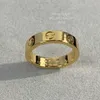 anello d'amore di design 3.6MM V placcato in oro 18 carati non sbiadirà mai anello stretto senza diamanti riproduzioni ufficiali di marca di lusso anelli di coppia squisiti SP4F