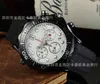 Relógios de moda de luxo para homens mecânicos relógios de pulso ome três olhos seis agulha função completa fita fita watchdesigner watch