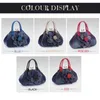 Mulheres Rosas vintage Flores Bolsa de ombro Bolsa casual feminina Bolsas de mensagens de jeans de tendência Bolsas de marca de luxo Bolsos