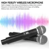 Microfone sem fio para SHURE UHF 600-635MHz Microfone de mão profissional para karaokê Igreja Show Reunião Estúdio Gravação GLXD4 W220314