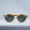 Gregory Peck Oculos Ov5186 Vintage Polarizado Feminino Óculos Sol para Homem Rosa E Verde Redondo