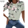 Muziek T-shirt Sexy Fashion Ladies T-shirt zomer losse dames bloemenprint xl top 3D bedrukt abstract patroon