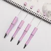 Creative diy plastic beaded pen ballpoint pen holiday gift student office tools LK0073