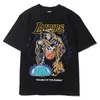 Męskie koszulki graficzne T-shirt męskie mężczyzny T-koszulka bawełniana koszykówka prasowana topa tee harajuku streetwear hip hop tshi266u