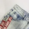 Męskie dżinsy męskie luźne spodnie 2022 Trendy Street Collocation Design Autumn Proste Spodnie Ripped Motorcycle Boy Pantsmen's