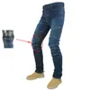 Odzież motocyklowa Komine Classic dżinsy upuszcza odporność jeansu dżinsowe spodnie wyścigowe motocross w terenie przystojne z ochronnym przekładnią