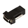 Extensor VGA macho/fêmea para adaptador de conector de cabo de rede de vídeo LAN CAT5 CAT6 RJ45